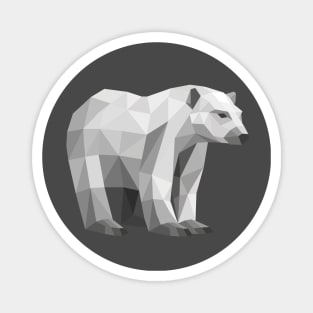 Grey Polar Bear Magnet